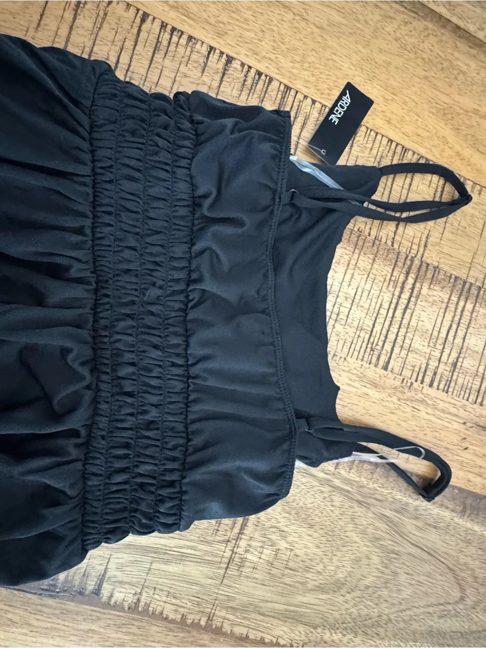 Ardene Black Smocked Bodice Jumpsuit SP